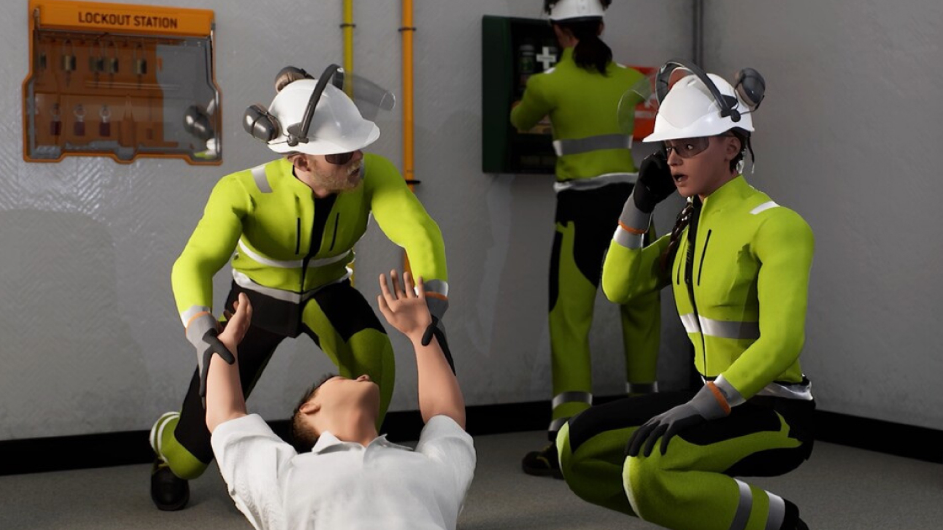 Livredding stromskadet person